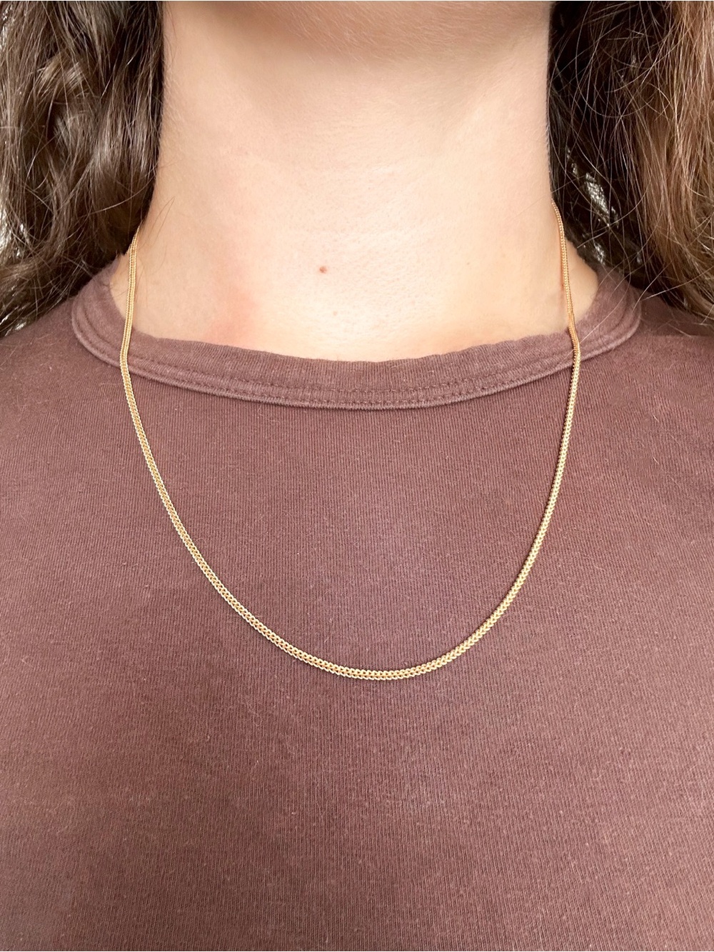 10K Solid Gold Franco Link Chain 22"